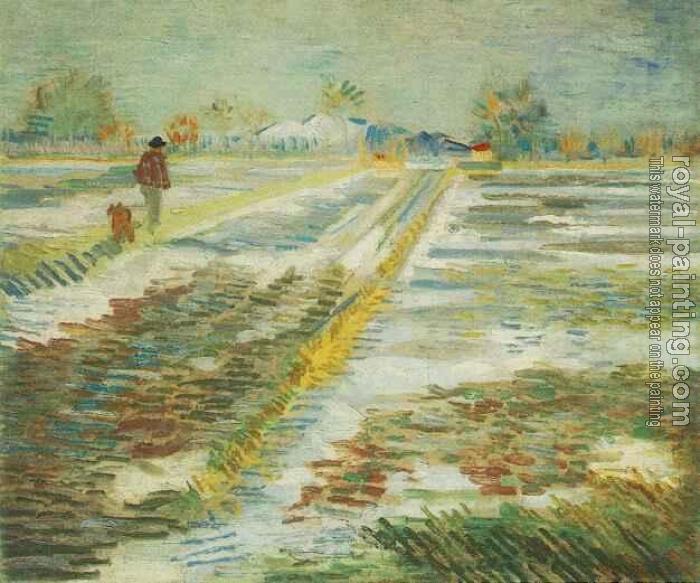 Vincent Van Gogh : Landscape with Snow II